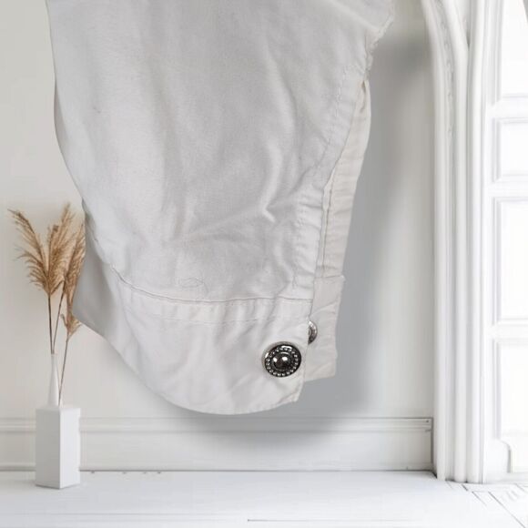 Vintage 80s Studded Western Top Size M Buffalo Head Coins Snap Front Blouse - Picture 14 of 16